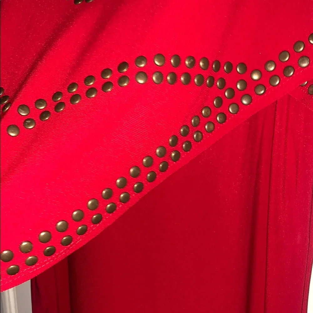 Antthony Red Cold Shoulder Top (S) - Picture 10 of 10